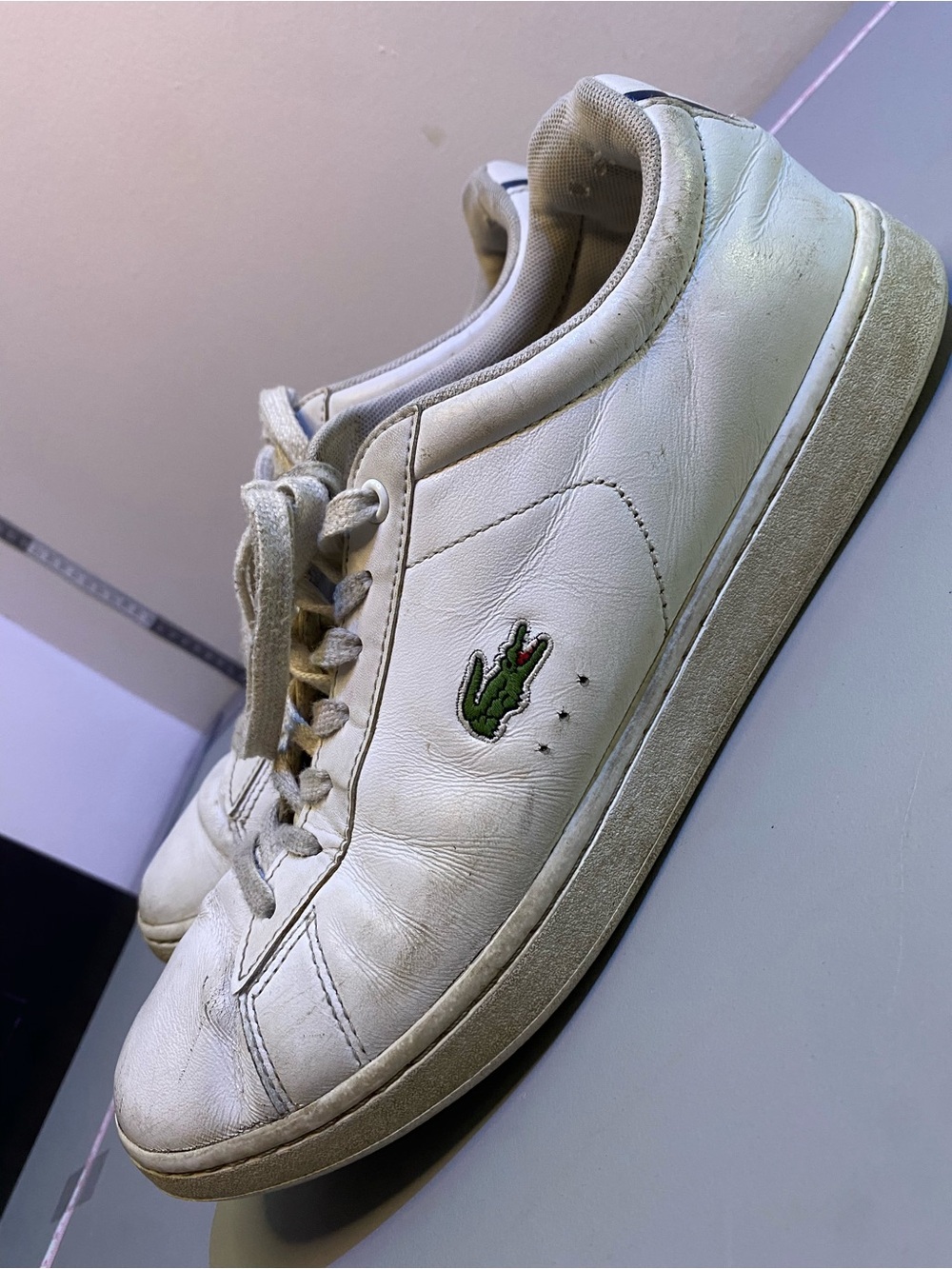 Men's Lacoste Carnaby EVO BL 1 White Size 9 US